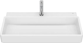 Умивалник за стенен монтаж Tura, 800 x 430 x 150 mm, бял мат