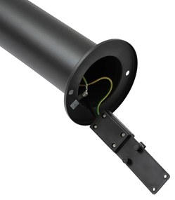 Модерна външна лампа черна 80 см IP44 с LED - Roxy