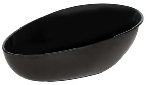 Alkan - Меламинова купа тип "яйце" скосена черна 24x36см AN-(K-2047)