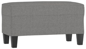 349432 vidaXL Пейка, тъмносива, 70x35x41 см, плат