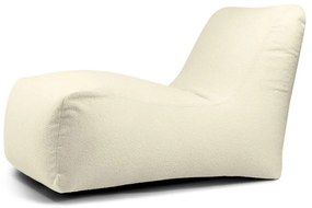 Кремав пуф от букле Lounge – SLOWDOWN