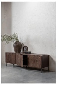 Кафява маса за телевизор от масивен бор 180x56x46 cm Bono – WOOOD