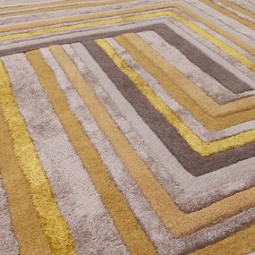 Жълт вълнен килим в цвят охра 120x170 cm Network Gold - Asiatic Carpets