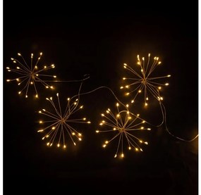 Brilagi - LED външна коледна гирлянда 150 LED, 5 м, IP44, топла бяла светлина, ефект фойерверк