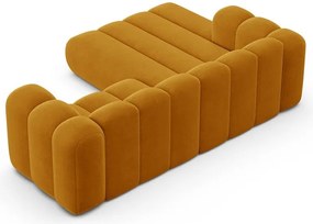 Жълт ъглов диван (ляв ъгъл) Lupine – Micadoni Home