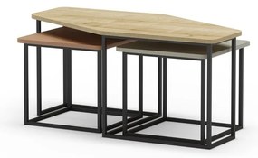 Масички за кафе в комплект от 3 бр. 60x111,5 cm Zoya – Marckeric