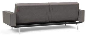 Кафяво-сив разтегателен диван с подлакътници Chrome Splitback - Innovation