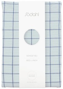 Светлосиньо единично спално бельо от памук Renforcé 140x200 cm Vista – Södahl