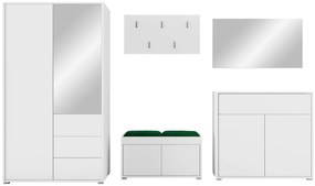 Мебели за антре Gesita V-Leuko-Prasino