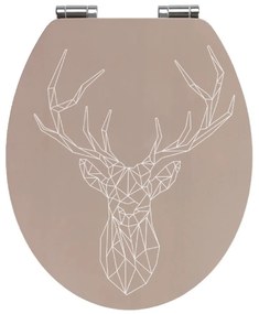 Седалка за тоалетна, изработена от бамбук и ПДЧ , 44 x 37,5 cm Stag - Wenko