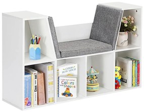 GINGER HOME Етажерка/библиотека/пейка 3в1 WHITE
