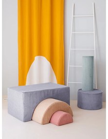 Синьо велурено игрище от пяна 75x49x37 cm Rainbow Montessori – Wigiwama