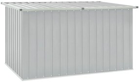 46270 vidaXL Градински сандък за съхранение, сив, 171x99x93 см
