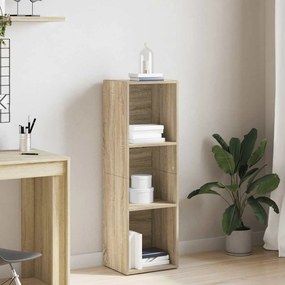 800138 vidaXL Библиотека/ТВ шкаф, дъб сонома, 36x30x114 см, инженерно дърво