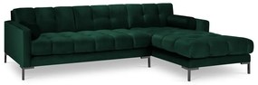 Тъмнозелен ъглов диван от кадифе , десен ъгъл Bali - Cosmopolitan Design
