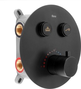 ДУШ СИСТЕМА за вграден монтаж Rea LUNGO Black Matt BOX