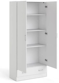 Бял гардероб 79x170 cm Space – Tvilum