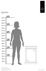 Стенно огледало с дървена рамка 50x70 cm Tribeca - Premier Housewares