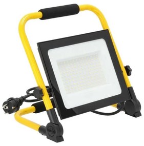 LED Преносим прожектор TIGRA LED/100W/4000K IP54 черен/жълт