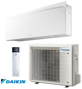 Инверторен климатик Daikin Emura 3 FTXJ50AW + RXJ50A, 18000 BTU, 36 м2, А++, Wi-Fi, R-32, Бял