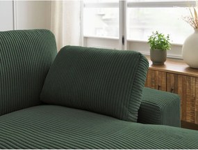 Зелен ъглов диван от рипсено кадифе Belair – Bobochic Paris