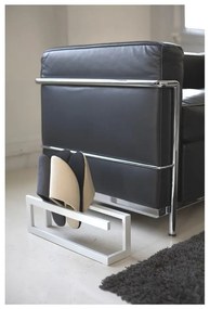 Бяла метална поставка за чехли Line - YAMAZAKI