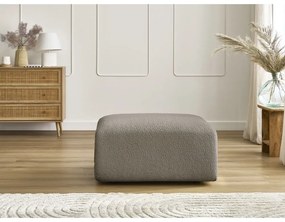 Сиво-кафява табуретка от букле Tina – Bobochic Paris