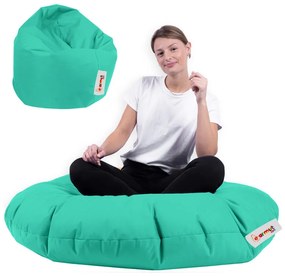 Градински пуф Iyzi 100 Cushion Pouf, цвят Тюркоаз