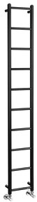 Sapho - Радиатор за баня DINA 282W 25x168 см матов черен