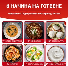Мултикукър Instant Pot Classic Mini 140800701, 800W, 3.8 л, 7 програми, Favorite бутони, LCD дисплей, Неръждаема стомана, Син