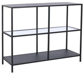 Console DKD Home Decor Черен Метал Кристал 100 x 35 x 80 cm