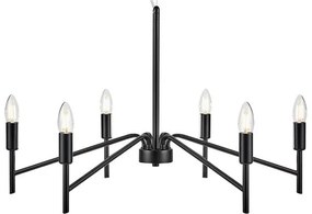 Черно висящо осветително тяло , ø 70 cm Monarch - Markslöjd