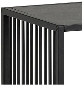 Черна библиотека от камък 120x83 cm Strington – Actona