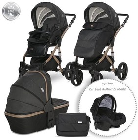 Детска количка RIMINI PREMIUM LORELLI - BLACK