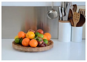 Купа за плодове, изработена от дъбово дърво, Ø 36 cm Geo - Wireworks