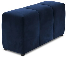 Син кадифен подлакътник за модулен диван Rome Velvet - Cosmopolitan Design