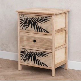 Комод ZOFIA с 3 чекмеджета - бохо дизайн, 40 x 29 x 58 cm