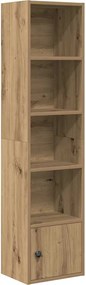 860354 vidaXL Библиотека, дъб артизан, 31x24x127 см, инженерно дърво