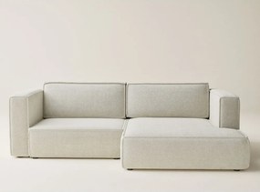 Кремав шенилов сгъваем/с място за съхранение ъглов диван (десен ъгъл) Velto – Maison de Rêve