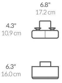 Самозадържащ се метален държач за гъби Slim - simplehuman