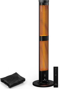 Blumfeldt Инфрачервен нагревател BlazeTower, 3000 W, на открито, 3 нива, IP45, дистанционно управление, таймер