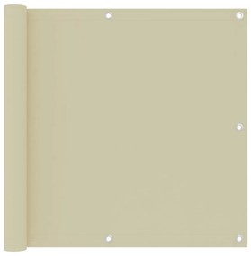 Sonata Балконски параван, кремав, 90x500 см, плат оксфорд