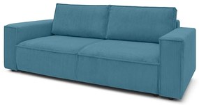 Тюркоаз сгъваем диван от рипсено кадифе 245 cm Nihad – Bobochic Paris