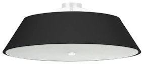 Черна лампа за таван със стъклен абажур ø 60 cm Hektor - Nice Lamps