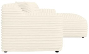 Кремав ъглов диван от рипсено кадифе (десен ъгъл) Martin – Ropez