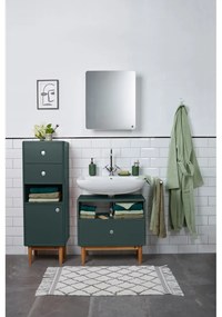 Тъмнозелен шкаф за мивка 66x45 cm Color Bath - Tom Tailor