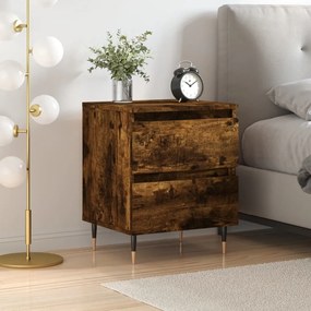 Sonata H Нощно шкафче опушен дъб 40x35x50 см инженерно дърво