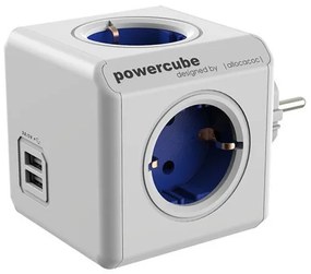 Куб с Много Изходи Power Cube Allocacoc USB Бял