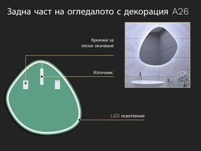 Огледало с органична LED подсветка A26