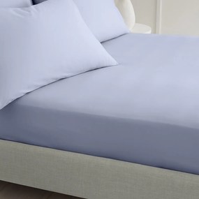 Еластичен чаршаф от памук перкал в цвят лавандула 150x200 cm Cotton Percale – Bianca